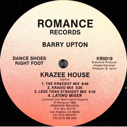 Barry Upton Come Back And Stay / Krazee House Vinyl 12" USED