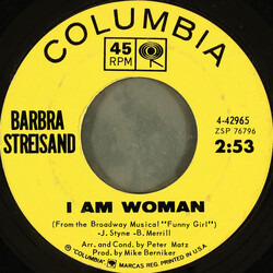Barbra Streisand I Am Woman / People VINYL 7" USED