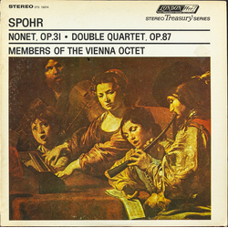 Louis Spohr / Mitglieder Des Wiener Oktetts Nonet, Op. 31 / Double Quartet, Op. 87 Vinyl LP USED
