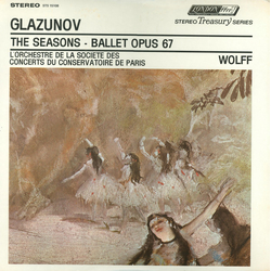 Alexander Glazunov / Orchestre De La Société Des Concerts Du Conservatoire / Albert Wolff The Seasons - Ballet Opus 67 Vinyl LP USED