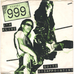 999 I'm Alive / Quite Disappointing Vinyl 7" USED