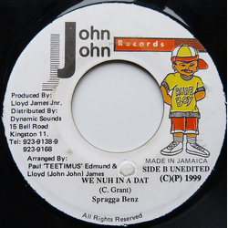 Spragga Benz We Nuh In A Dat Vinyl 7" USED