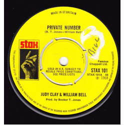 Judy Clay / William Bell Private Number Vinyl 7" USED