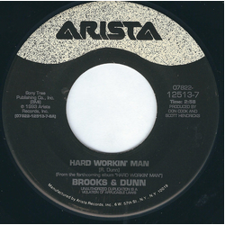 Brooks & Dunn Hard Workin' Man Vinyl 7" USED