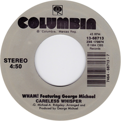 Wham! / George Michael Careless Whisper Vinyl 7" USED