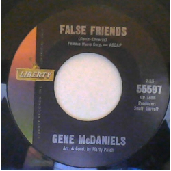Eugene McDaniels False Friends / It's A Lonely Town Vinyl 7" USED