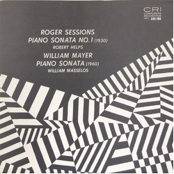Roger Sessions / William Mayer Sessions : Piano Sonata No. 1 / Mayer : Piano Sonata Vinyl LP USED