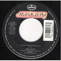 Toby Keith He Ain't Worth Missing Vinyl 7" USED