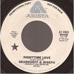Deardorff & Joseph Nighttime Love USED VINYL 7INCH 45 RPM MONO STEREO PROMO