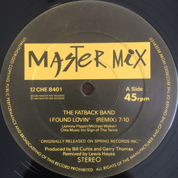 The Fatback Band I Found Lovin' Vinyl 12" USED