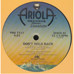 Chanson Don't Hold Back Vinyl 12" USED