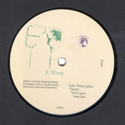 Richard Ryan Wenger Life Principles Vinyl 12" USED