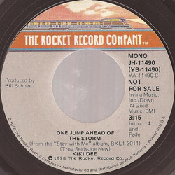 Kiki Dee One Jump Ahead Of The Storm USED VINYL 7INCH 45 RPM MONO STEREO PROMO