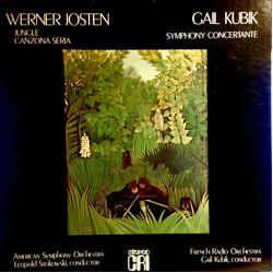 Werner Josten / Gail Kubik Jungle / Canzona Seria / Symphony Concertante Vinyl LP USED