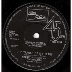 The Miracles The Tracks Of My Tears Vinyl 7" USED