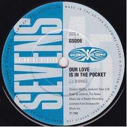 J. J. Barnes / Darrell Banks Our Love Is In The Pocket / Open The Door To Your Heart Vinyl 7" USED