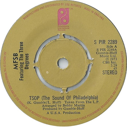 MFSB / The Three Degrees TSOP (The Sound Of Philadelphia) Vinyl 7" USED