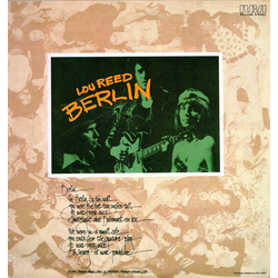 Lou Reed Berlin Vinyl LP USED