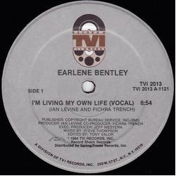 Earlene Bentley I'm Living My Own Life Vinyl 12" USED