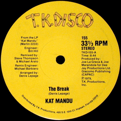 Kat Mandu The Break / There's Only Been A Few Vinyl 12" USED