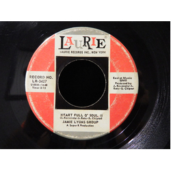 Jamie Lyons Group Heart Full O' Soul II / Gonna Have A Good Time Vinyl 7" USED