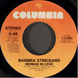 Barbra Streisand Woman In Love USED VINYL 7INCH 45 RPM SINGLE STYRENE STEREO