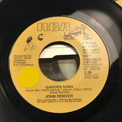 John Denver Garden Song USED VINYL 7INCH 45 RPM PROMO STEREO MONO