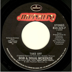 Bob & Doug McKenzie Take Off Vinyl 7" USED