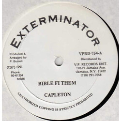 Capleton Bible Fi Them USED VINYL 12INCH