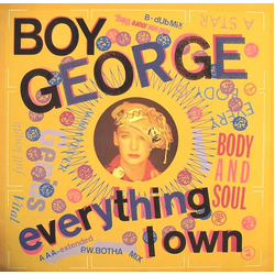Boy George Everything I Own Vinyl 12" USED