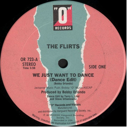 The Flirts We Just Want To Dance Vinyl 12" USED