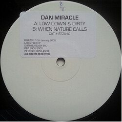 Miracle Low Down & Dirty / When Nature Calls USED VINYL 12INCH 45 RPM PROMO WHITE LABEL