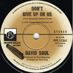 David Soul Don't Give Up On Us USED VINYL 7INCH 45 RPM SINGLE