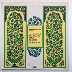 Alla Rakha / Zakir Hussain Percussion From India (Tabla In Solo And Duet) Vinyl LP USED