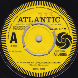 Ben E. King Goodnight My Love, Pleasant Dreams Vinyl 7" USED
