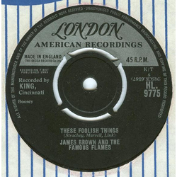 James Brown & The Famous Flames These Foolish Things Vinyl 7" USED