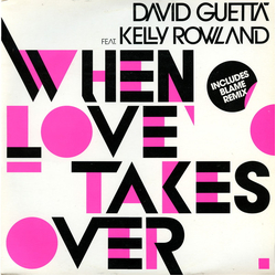 David Guetta / Kelly Rowland When Love Takes Over Vinyl 12" USED