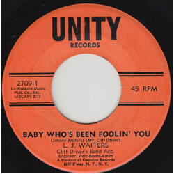 L. J. Waiters / Cliff Driver's Band Baby Who's Been Foolin' You / Why Must A Man Be A Fool USED VINYL 7INCH 45 RPM SINGLE