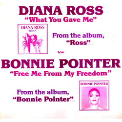 Diana Ross / Bonnie Pointer What You Gave Me / Free Me From My Freedom Vinyl 12" USED