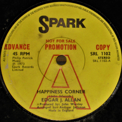 Edgar J. Allan Happiness Corner Vinyl 7" USED