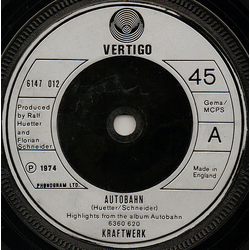 Kraftwerk Autobahn Vinyl 7" USED