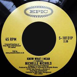 Nichelle Nichols Know What I Mean / Why Don't You Do Right? Vinyl 7" USED