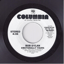 Bob Dylan Emotionally Yours USED VINYL 7INCH SINGLE PROMO STYRENE