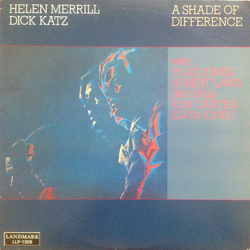 Helen Merrill / Dick Katz A Shade Of Difference Vinyl LP USED