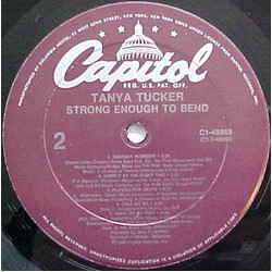 Tanya Tucker Strong Enough To Bend Vinyl LP USED