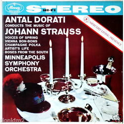 Antal Dorati / Johann Strauss Jr. / Minneapolis Symphony Orchestra Antal Dorati Conducts The Music Of Johann Strauss Vinyl LP USED