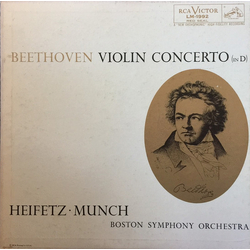 Ludwig van Beethoven / Jascha Heifetz / Charles Munch / Boston Symphony Orchestra Violin Concerto (In D) Vinyl LP USED