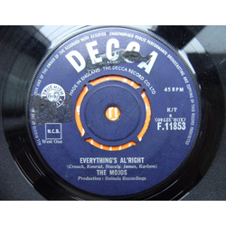 The Mojos Everything's Al'Right Vinyl 7" USED