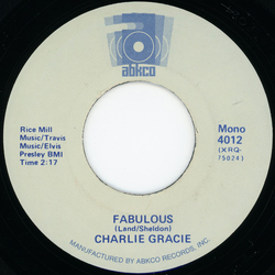 Charlie Gracie Fabulous / Butterfly Vinyl 7" USED