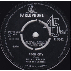 Billy J. Kramer & The Dakotas Neon City / I'll Be Doggone Vinyl 7" USED
